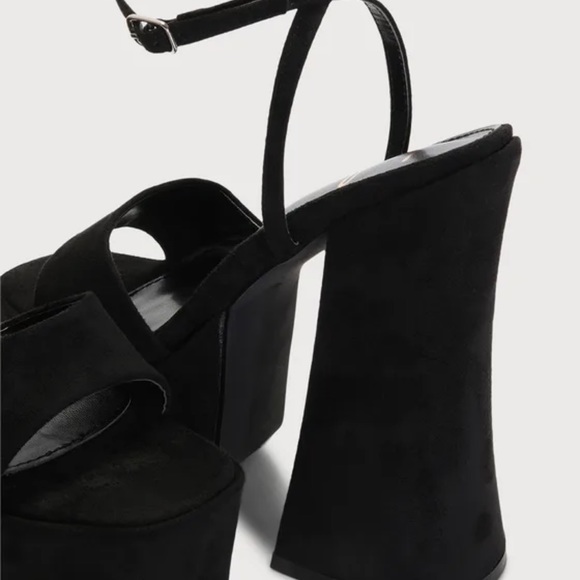 Lulus Black platform shoes brand new in box Lulus - Picture 3 of 7